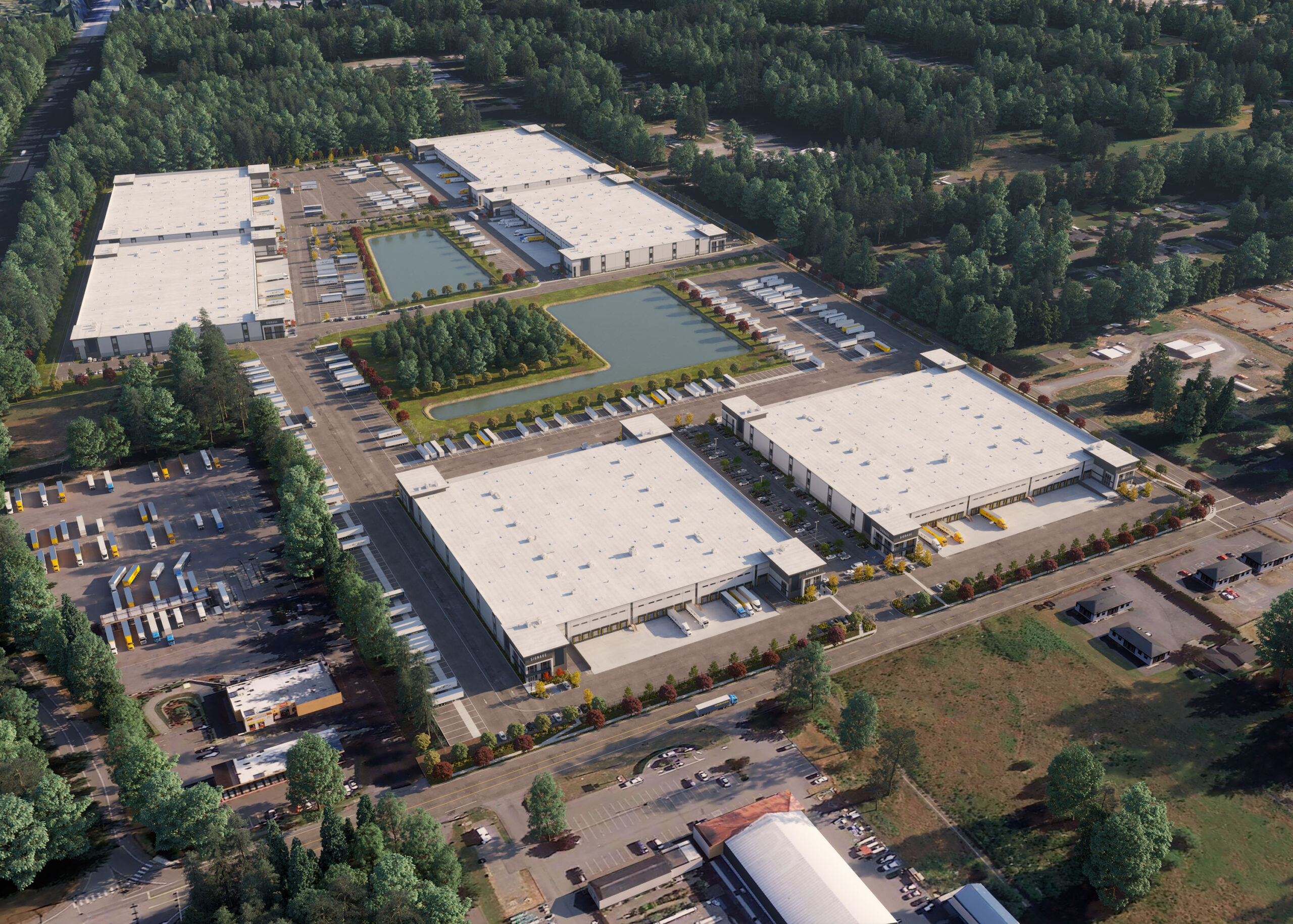 Industrial Park Animation Rendering